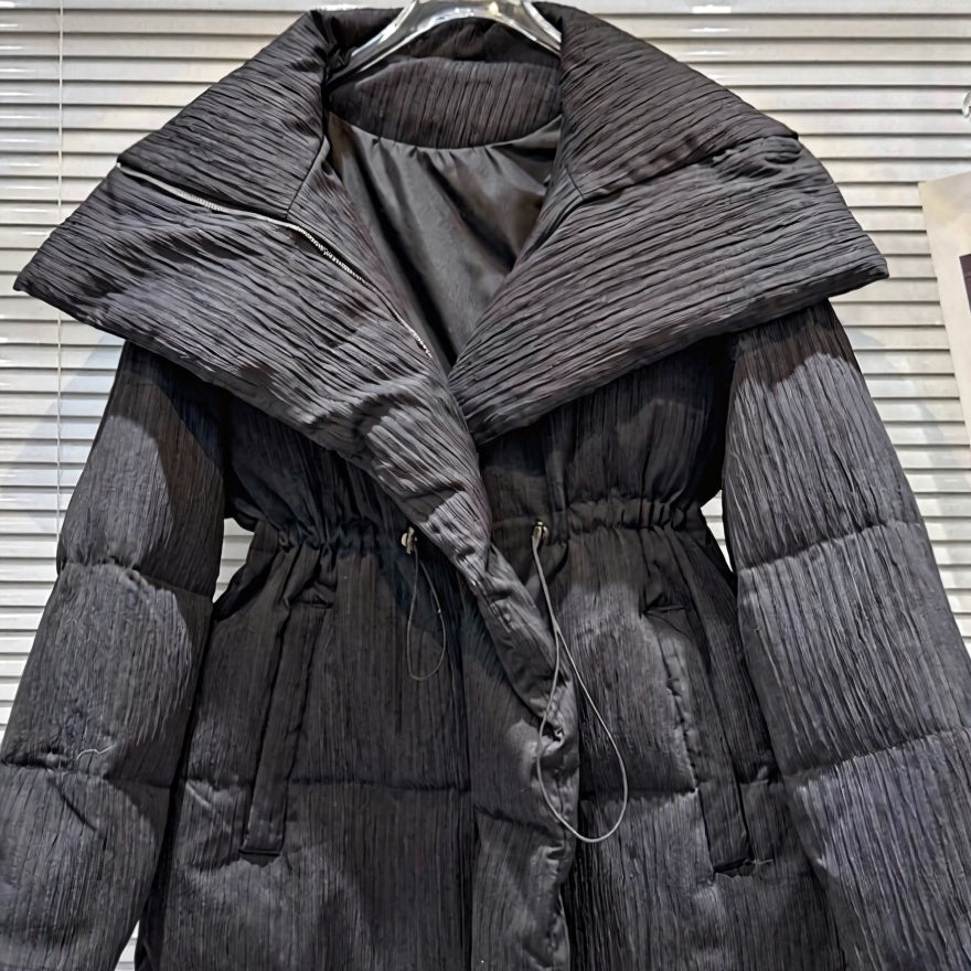 ASHORE® Urban Stroller Pleated Fabric 90% Down Coat
