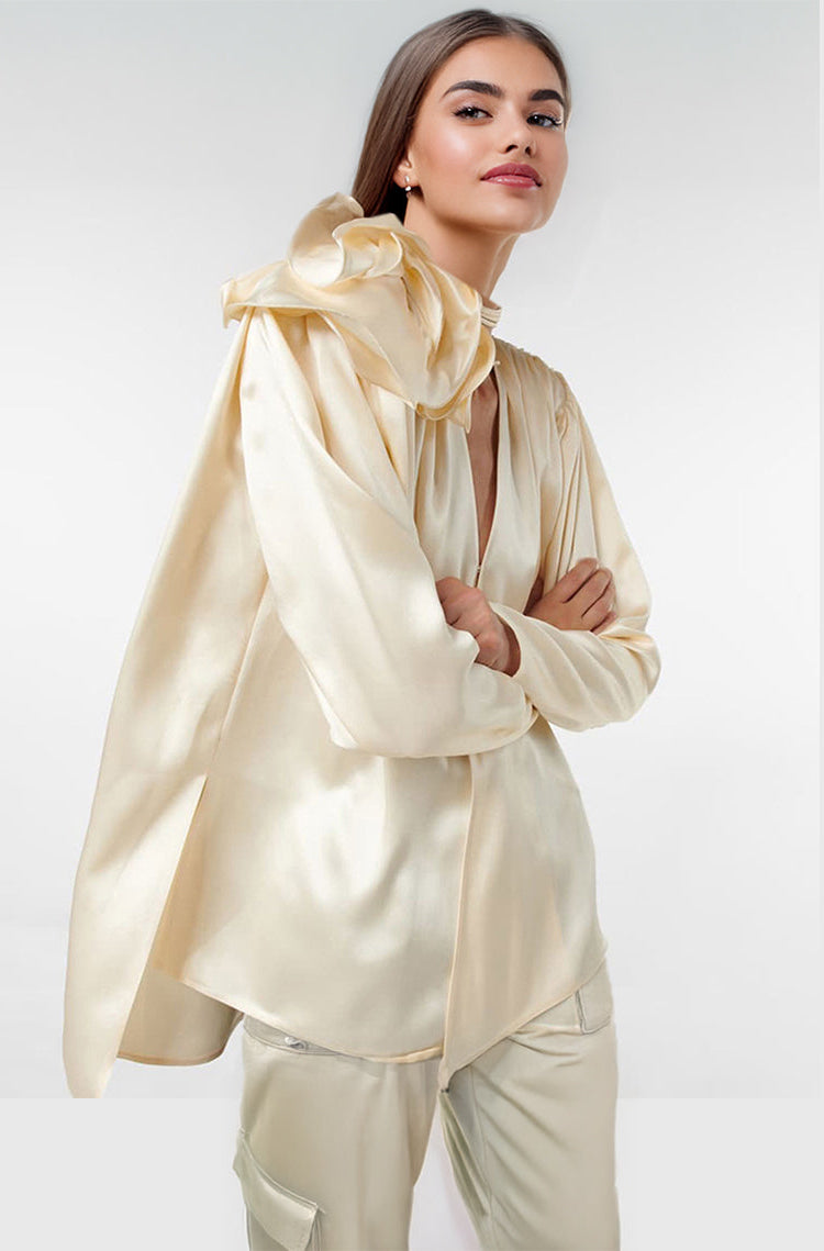 3D_Flower_Satin_Long_Sleeve_Blouse_Ashore_Shop-1