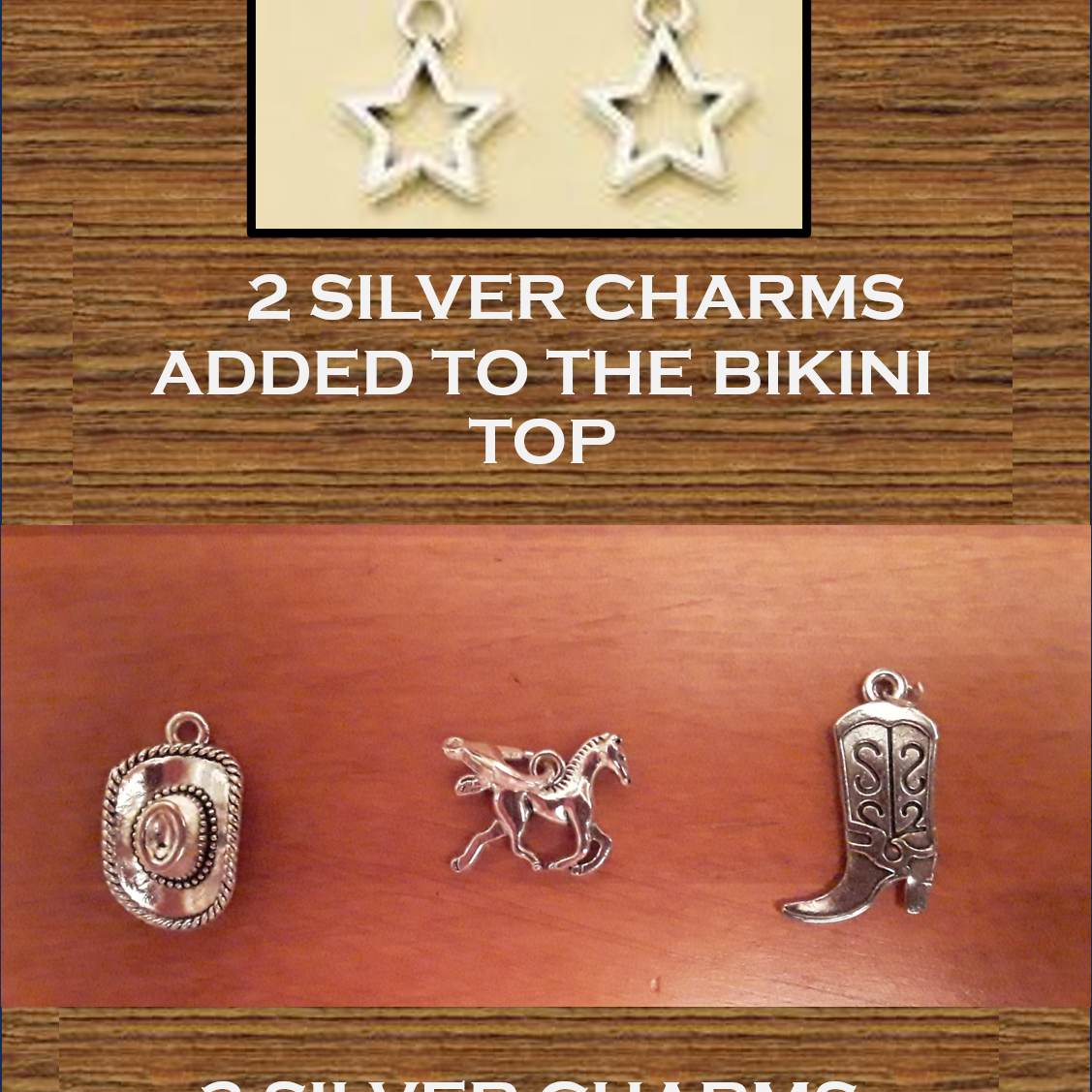 Ashore Western Cowgirl Tassel Bikini Sets with Optional Add-on Western Charms