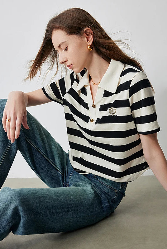 ASHORESHOP-SUMMER-CLASSI-SHORT-SLEEVE-POLO-TSHIRT-NAUTICAL-STRIPE-TOP-3