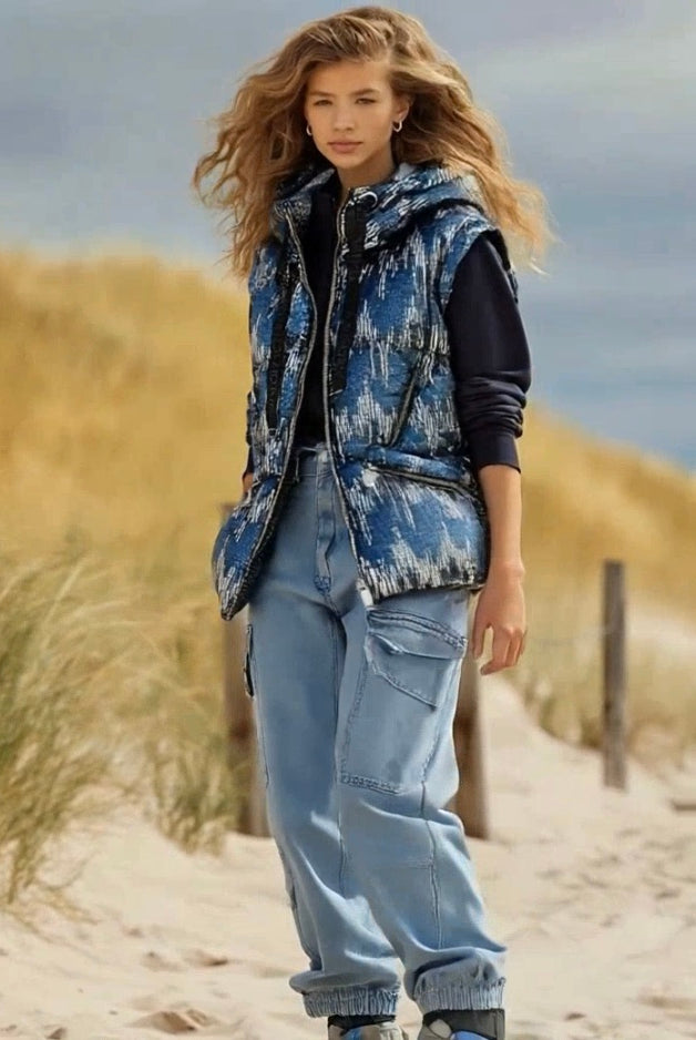 ASHORE_Festival_Style_Denim_Shiny_Sequins_Down_Vest