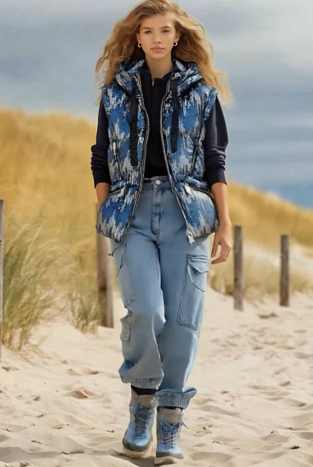 ASHORE_Festival_Style_Denim_Shiny_Sequins_Down_Vest