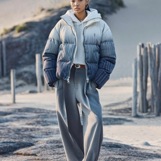 ASHORE_Festival_Style_Pleated_Ombr_High_collar_Down_Coat--6