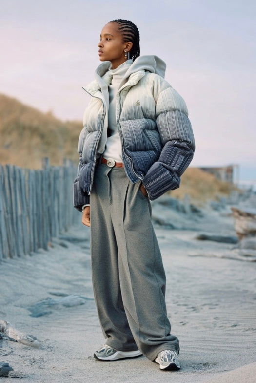 ASHORE_Festival_Style_Pleated_Ombr_High_collar_Down_Coat--7