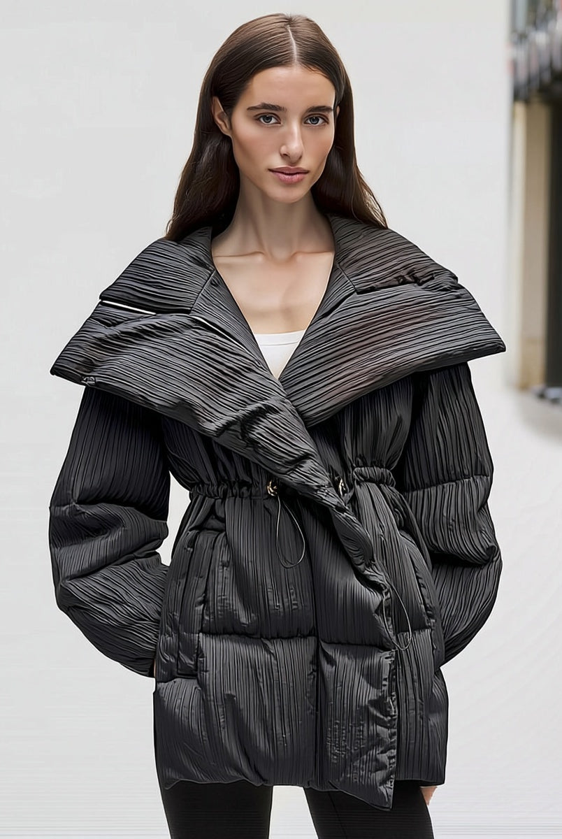ASHORE_Urban_Stroller_Pleated_Fabric_90_Down_Coat