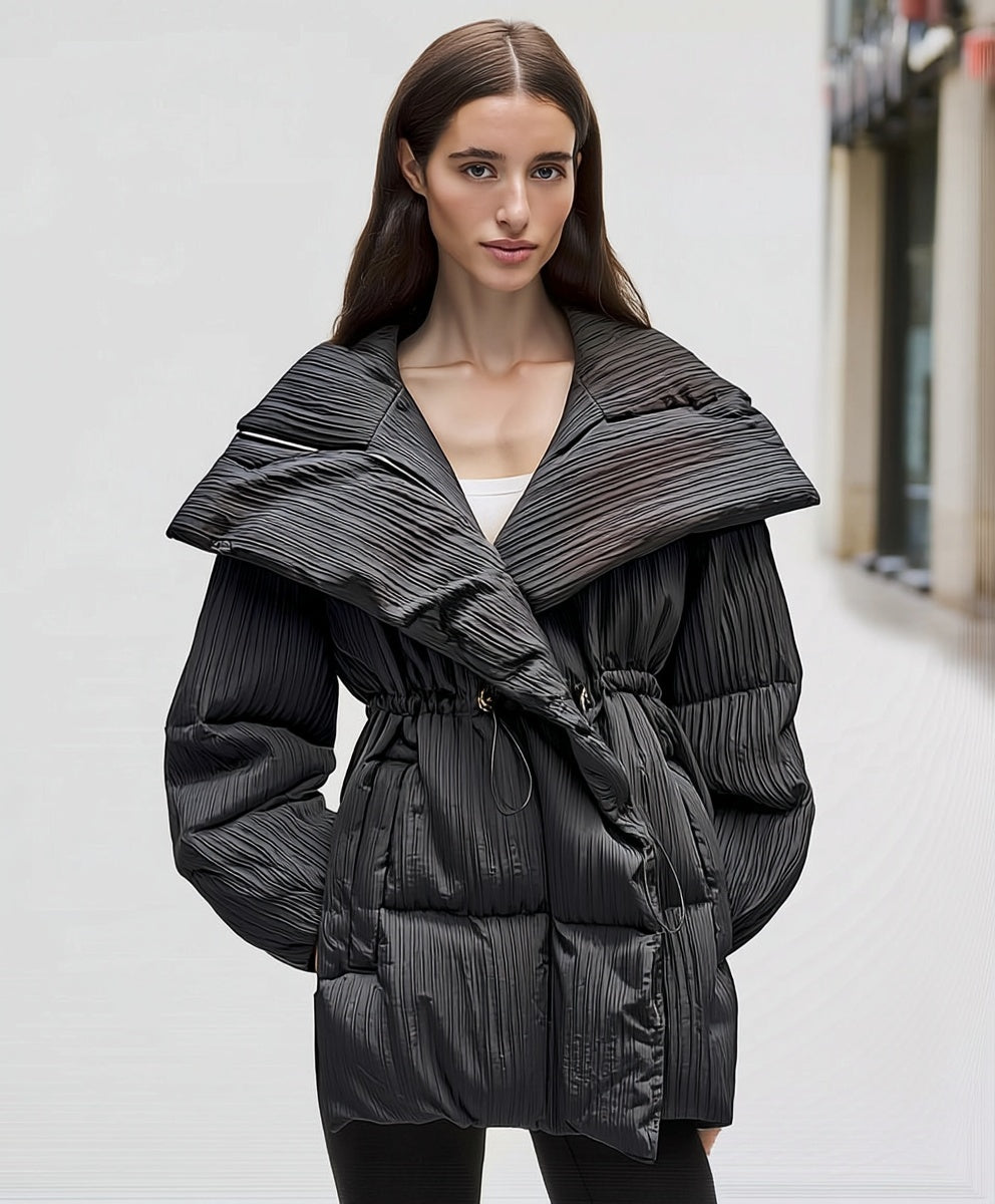 ASHORE_Urban_Stroller_Pleated_Fabric_90_Down_Coat