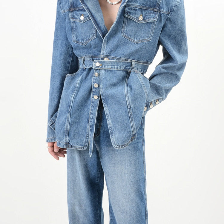 Ashore-Boutique-Innovative-Denim-Women's-Loose-Relaxed-Long-Sleeve-Coat-and-Jeans-2023-5
