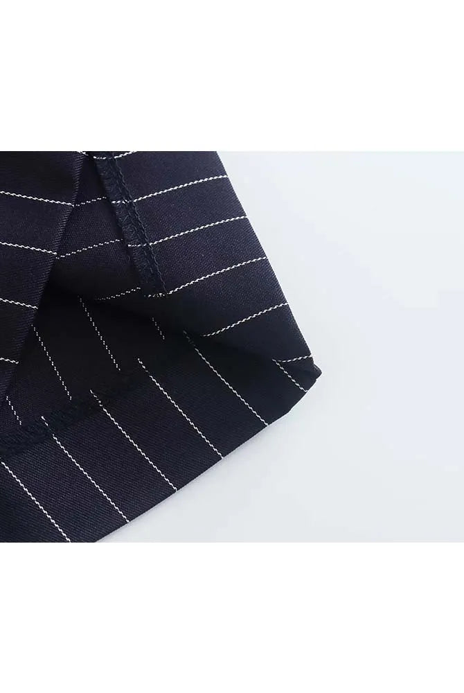Ashore-Shop-Women's Blazer Set Woman 2 Pieces Suit 2023 Autumn Fashion Stripe Office Blazer+ Pants-5