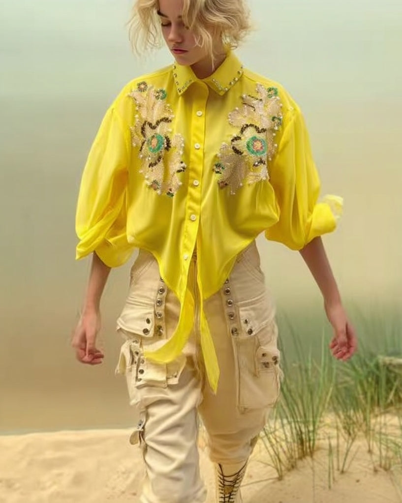 Ashore-Sparkling_Embroidery_Short_Shirt_Top