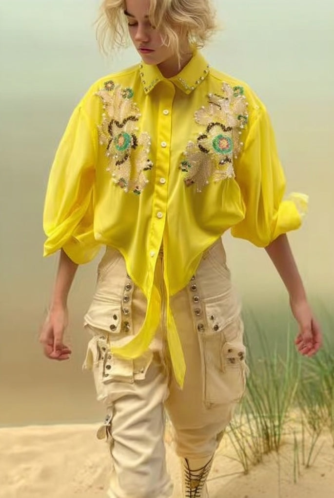 Ashore-Sparkling_Embroidery_Short_Shirt_Top