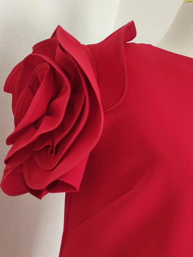 Ashore-shop-3d-lowers-Spliced-Dresses-For-Women-Round-Neck-High-Waist-Elegant-Dress-Female