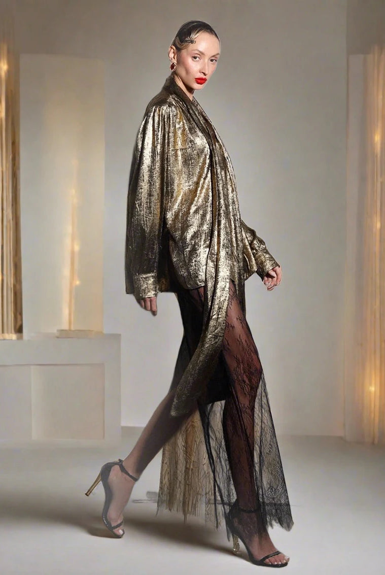 Ashore-shop-Loose-Gold-Women-S-Shirts-2024-Elegant-V-Neck-Long-Sleeve-Shirt-Vintage-Shirt-1