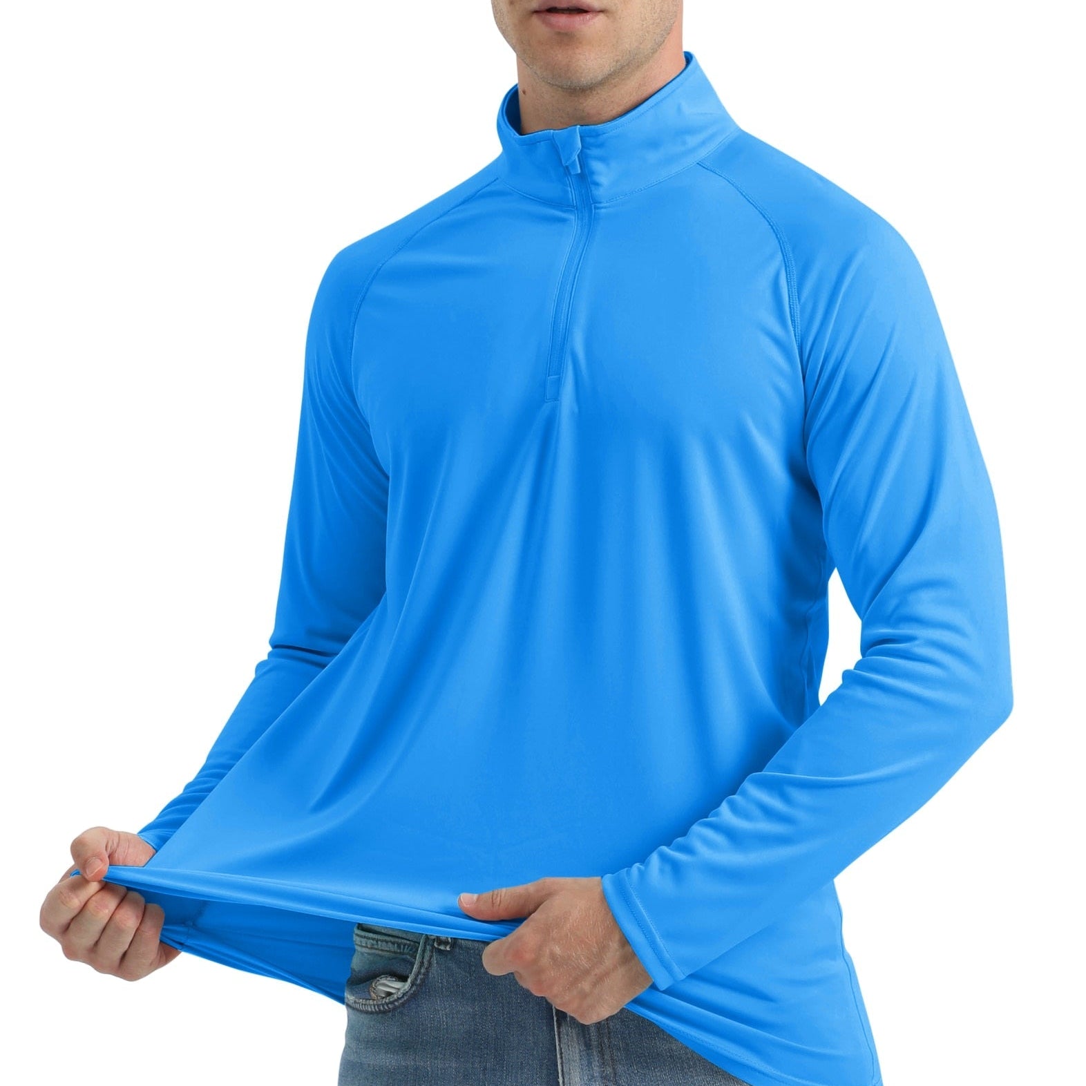 Ashore-shop-Mens- Long-Sleeve-Tee-UPF-50-Sun-UV-Protection-T-Shirt-Men-s-1-4-Zip-Pullover-Outdoor-Shirts-11