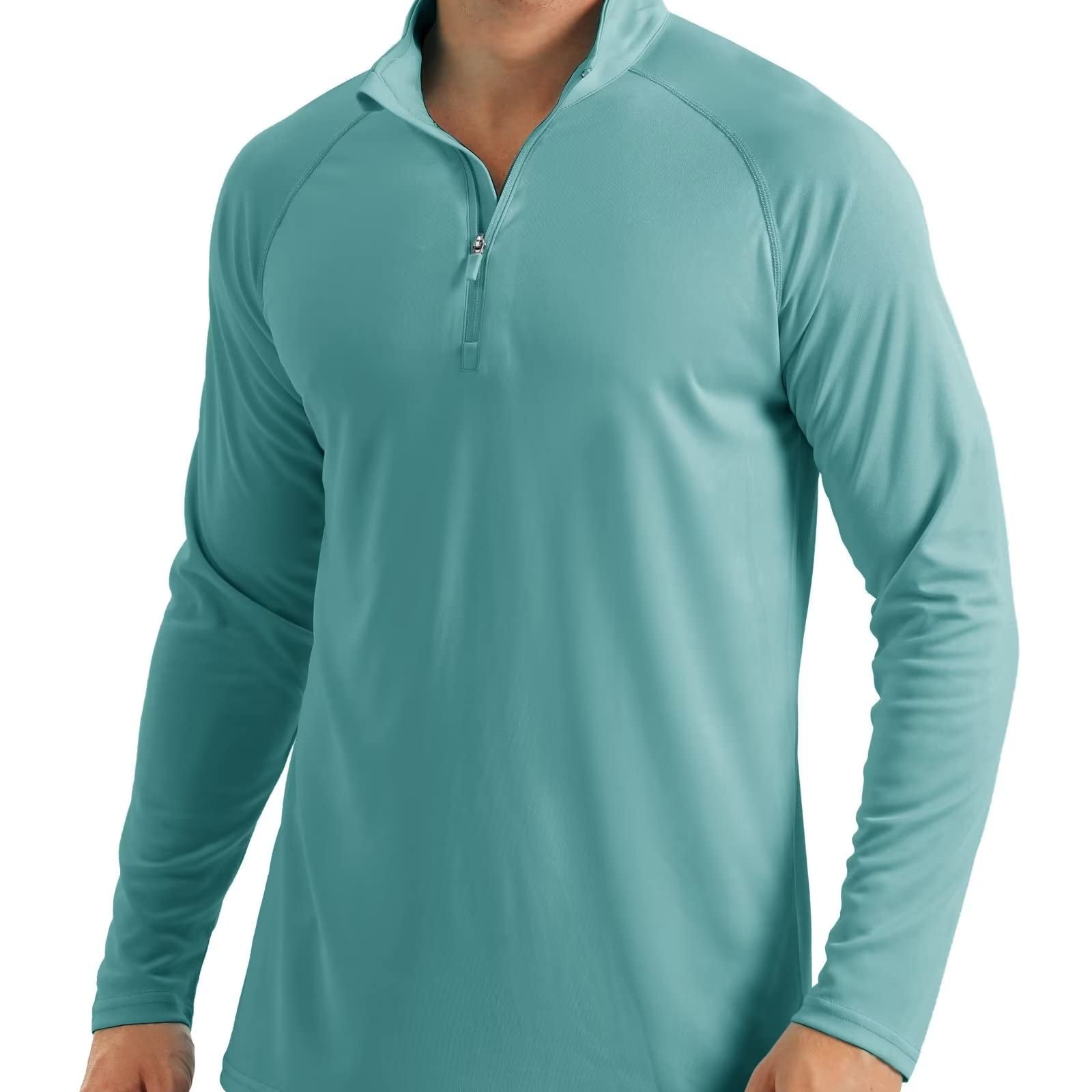 Ashore-shop-Mens- Long-Sleeve-Tee-UPF-50-Sun-UV-Protection-T-Shirt-Men-s-1-4-Zip-Pullover-Outdoor-Shirts-5
