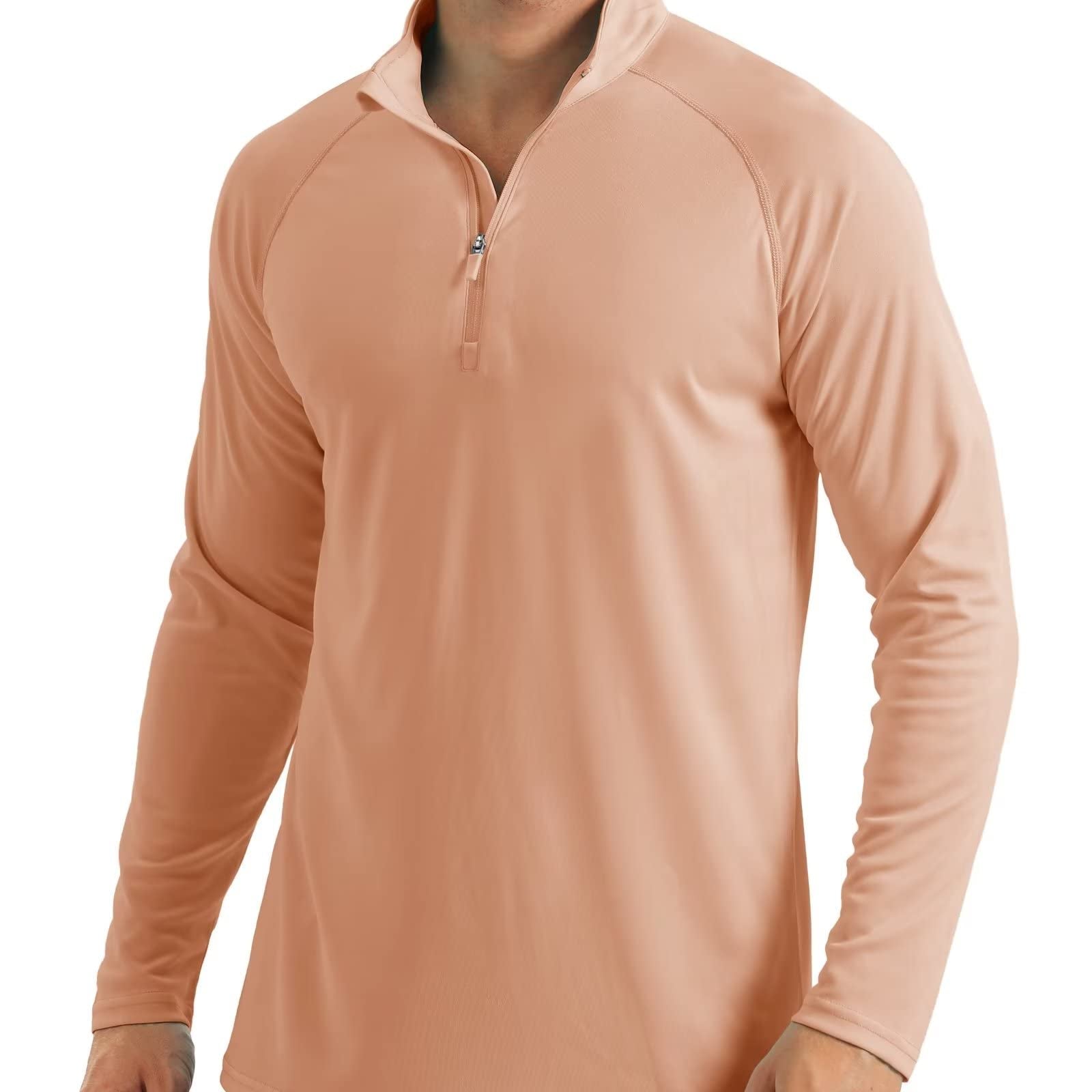 Ashore-shop-Mens- Long-Sleeve-Tee-UPF-50-Sun-UV-Protection-T-Shirt-Men-s-1-4-Zip-Pullover-Outdoor-Shirts-6