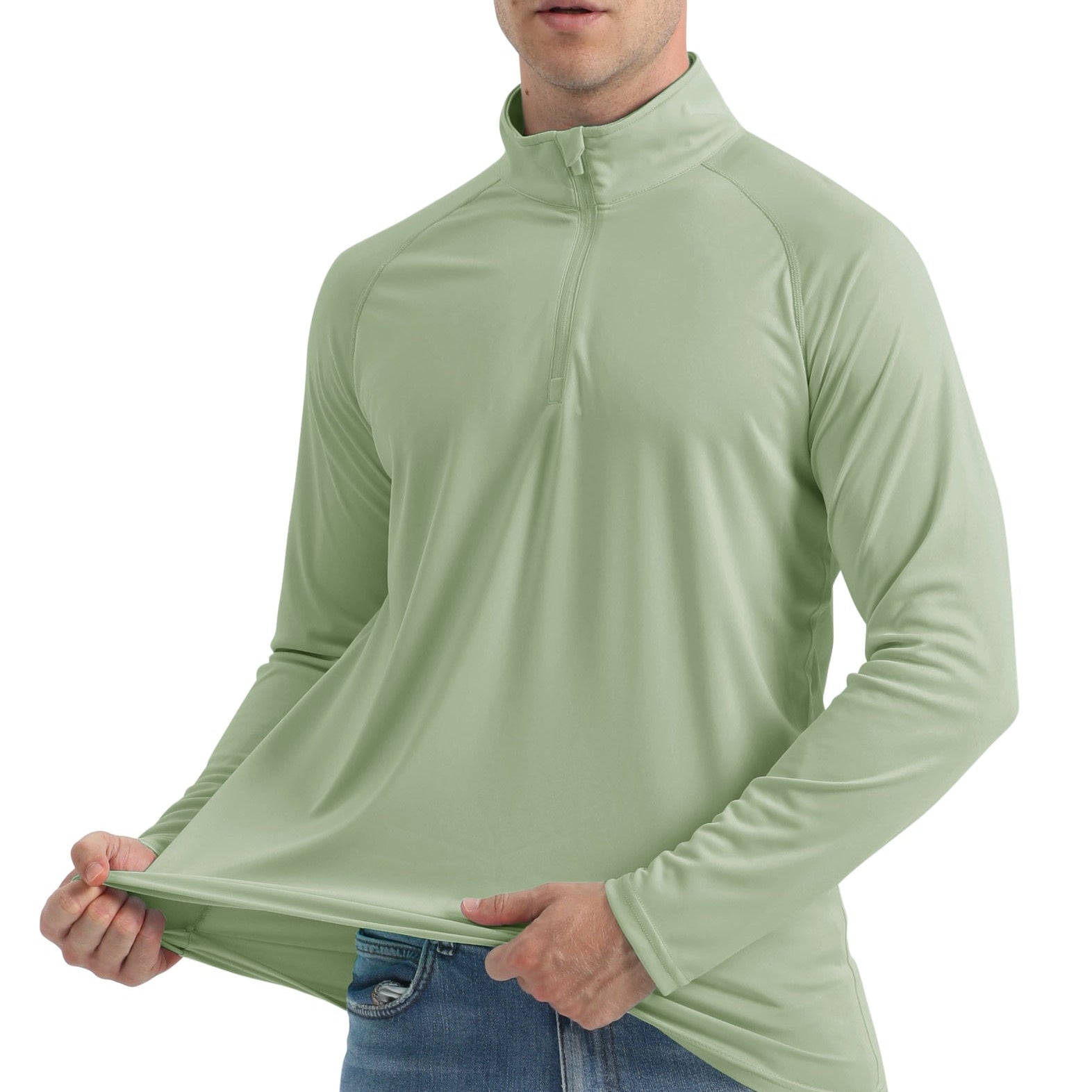 Ashore-shop-Mens- Long-Sleeve-Tee-UPF-50-Sun-UV-Protection-T-Shirt-Men-s-1-4-Zip-Pullover-Outdoor-Shirts=15