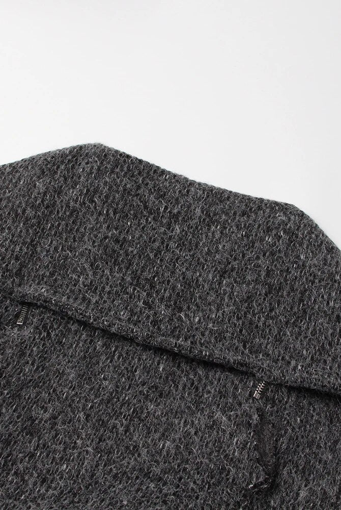 Ashore Boutiqu-10e Zipper Off Shoulder Sweater For Women