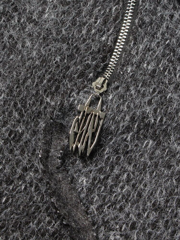 Ashore Boutique Zipper Off Shoulder Sweater For Women-8