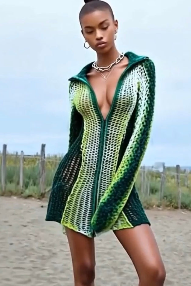 Ashore_Design_Knitted_Thin_Sweater_Dress_For_Beach_Getaway