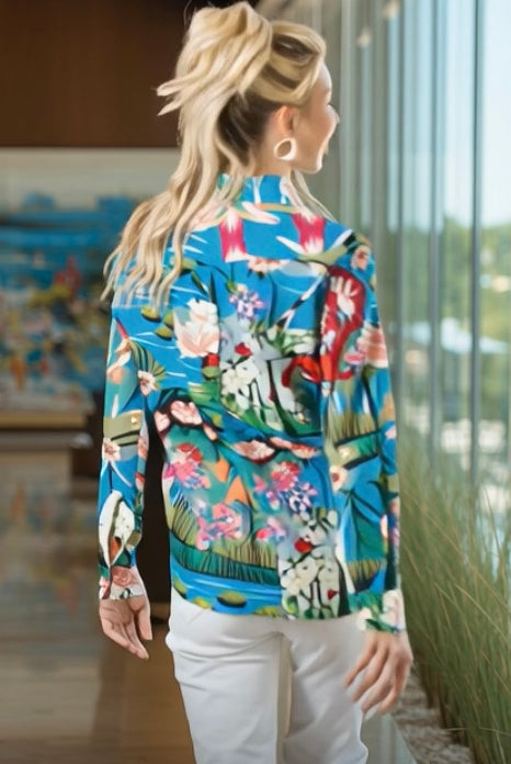Ashore_Lily_Pond_Painting_Women_Graphic_long_Sleeve_Shirts-6