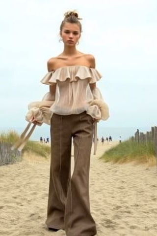 Ashore_Off-the-shoulder_Ruffle_Blouse-2