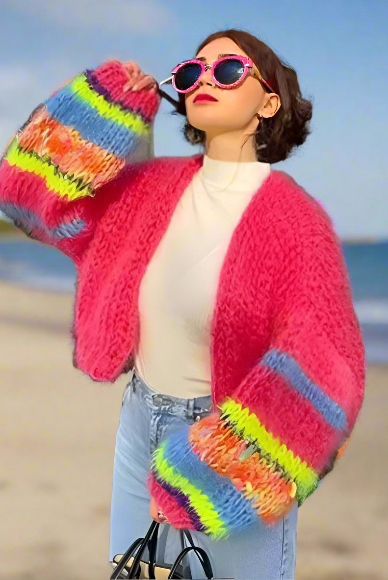 Ashore_Oversize_Short_Mohair_Sweater_Cardigan