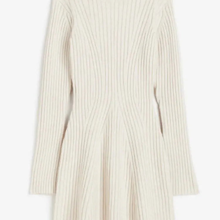 Ashore Shop-Womens-Solid-Ribbed-Knitted-Dress-Fashion-O-Neck-Long-Sleeve-Midi-Dresses-5