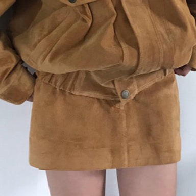 Ashore_Shop_2025_Women_s_Faux_Suede_Two_Piece_Outfit_Sets_Loose_bomber_jackets_and_mini_skirts--4