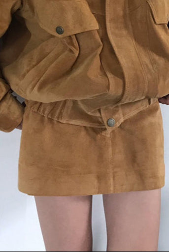 Ashore_Shop_2025_Women_s_Faux_Suede_Two_Piece_Outfit_Sets_Loose_bomber_jackets_and_mini_skirts--4