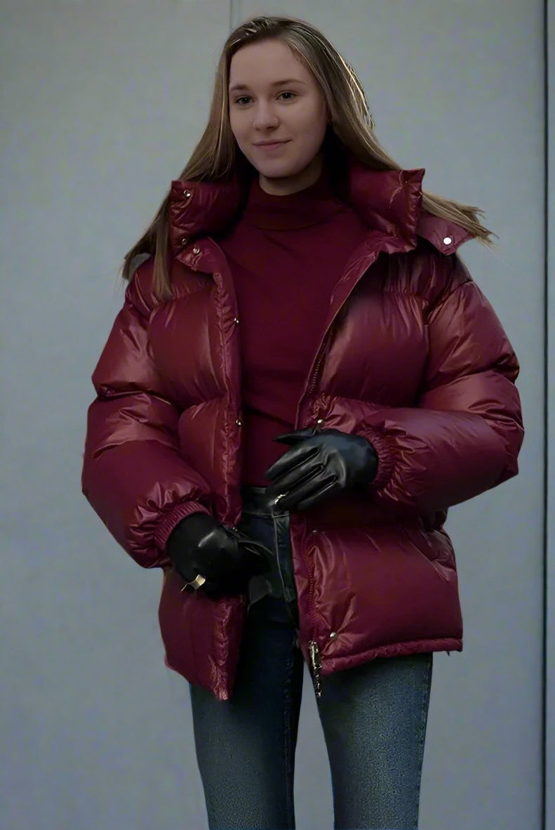 Ashore_Shop_Burgundy_Women_s_Winter_Warm_Hooded_Bubble_Jacket-4