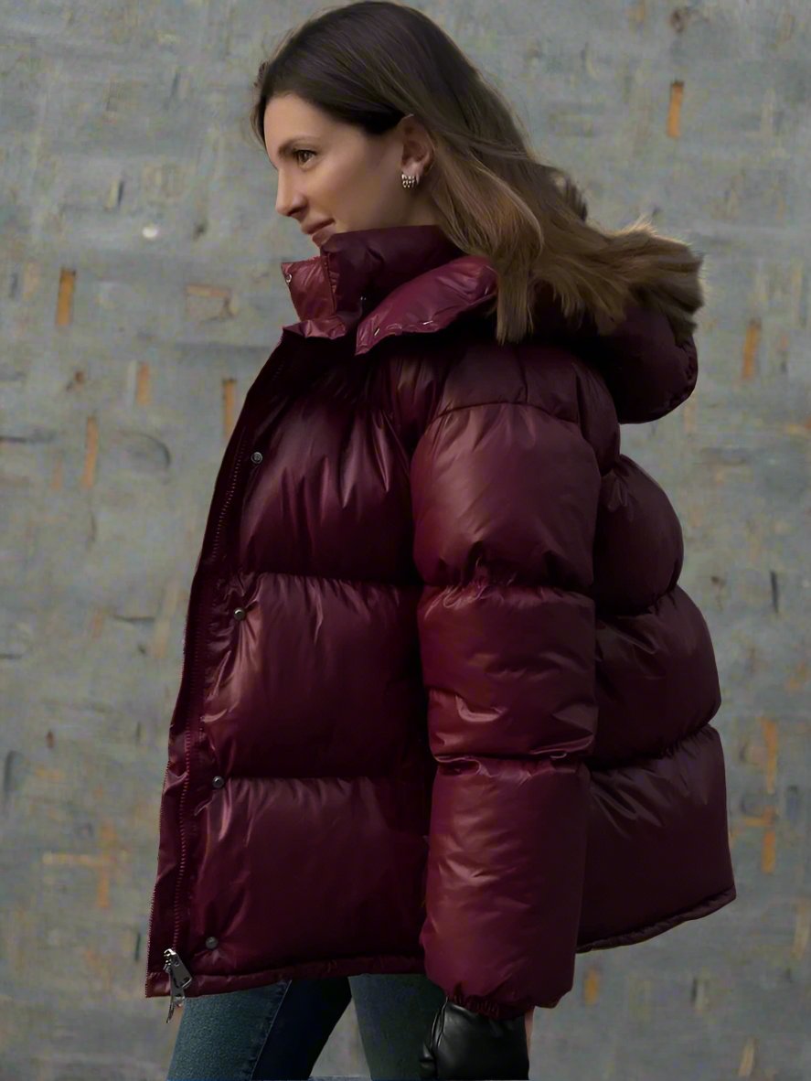 Ashore_Shop_Burgundy_Women_s_Winter_Warm_Hooded_Bubble_Jacket