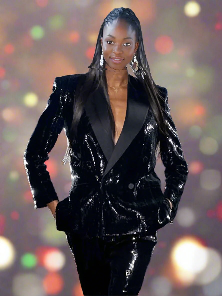 Ashore_Shop_Shining_Sequin_Women_Suits_Formal_Suit_Sets