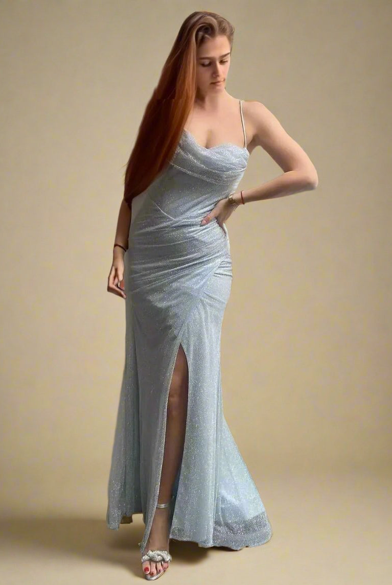 Ashore_Shop_Spaghetti_Straps_Lightweight_Mesh_Prom_Dress-Silver