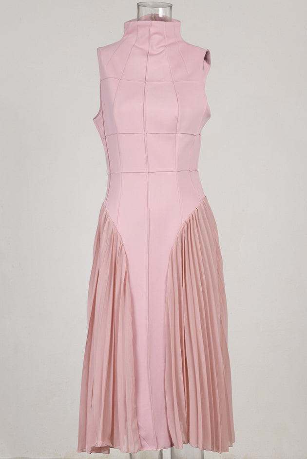 Ashore_Shop_Spring_Slim_Top_and_Pleated_Bottom_Sleeveless_Elegant_Dresses-2