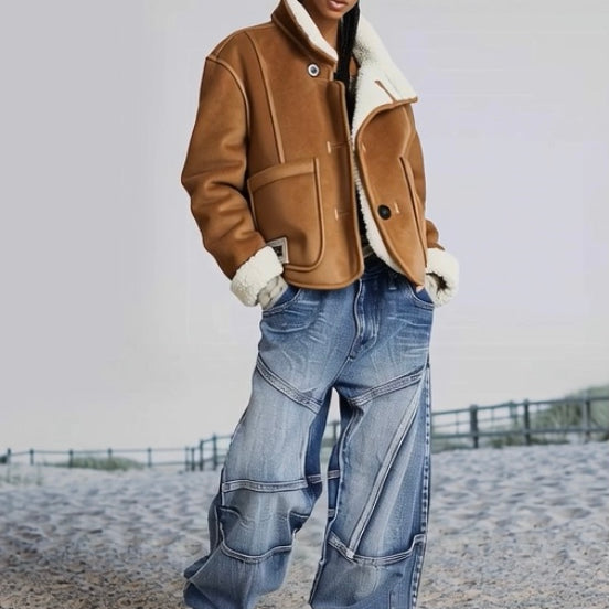 Ashore_Shop_Western_Cowgirl_Short_Suede_Fur_Reversible_Jacket-5