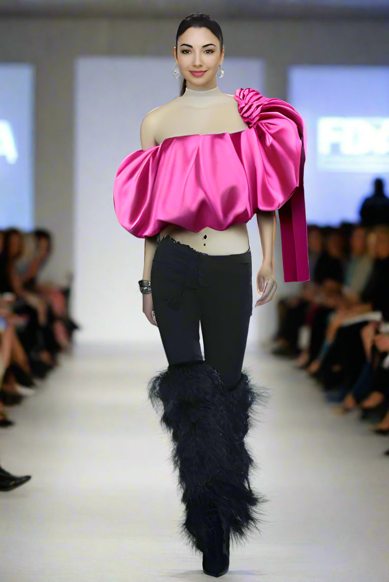 Ashore_Shop_Women_Designer_Stylish_Stand_Out_Black_White_Blue_Tassel_Boots