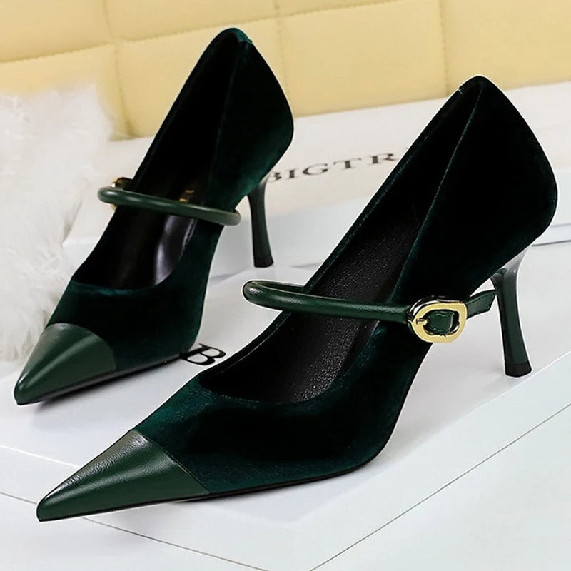 Ashore_Shop_Women_Heel_Shoes_New_Buckle_Design_Women_Pumps_Pointed_Shoes_High_Heels_Suede_Stilettos_Heels_7cm