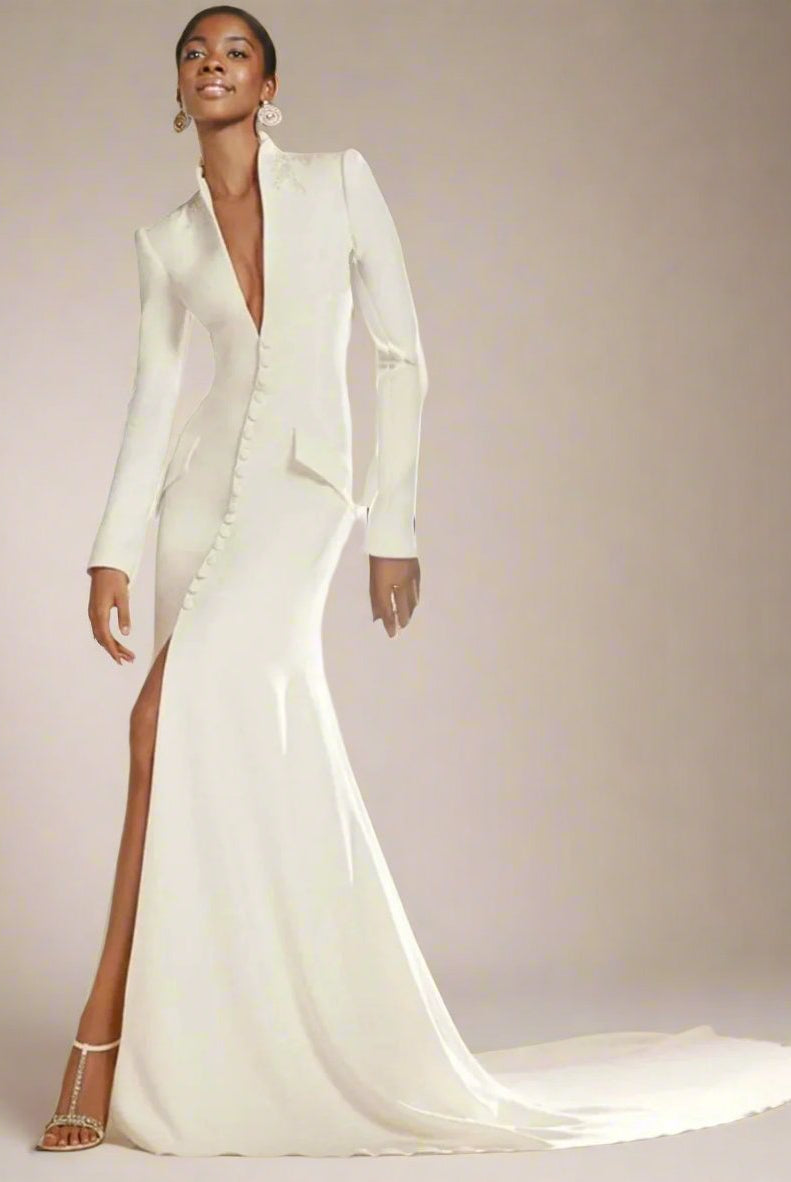 Ashore_Shop_Women_s_Classic_One-Piece_Blazer_Floor-Length_Dress_-_Elegant_Formal_Tuxedo_Party_Dress_Custom_Made-2