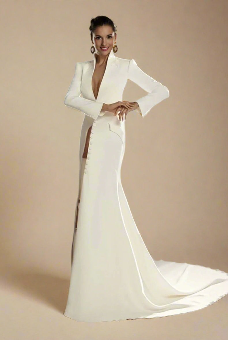 Ashore_Shop_Women_s_Classic_One-Piece_Blazer_Floor-Length_Dress_-_Elegant_Formal_Tuxedo_Party_Dress_Custom_Made