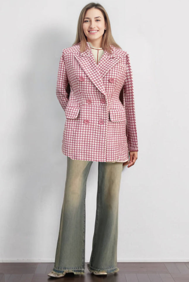 Ashore_Shop_s_Classic_Houndstooth_Double-Breasted_Blazer_for_women