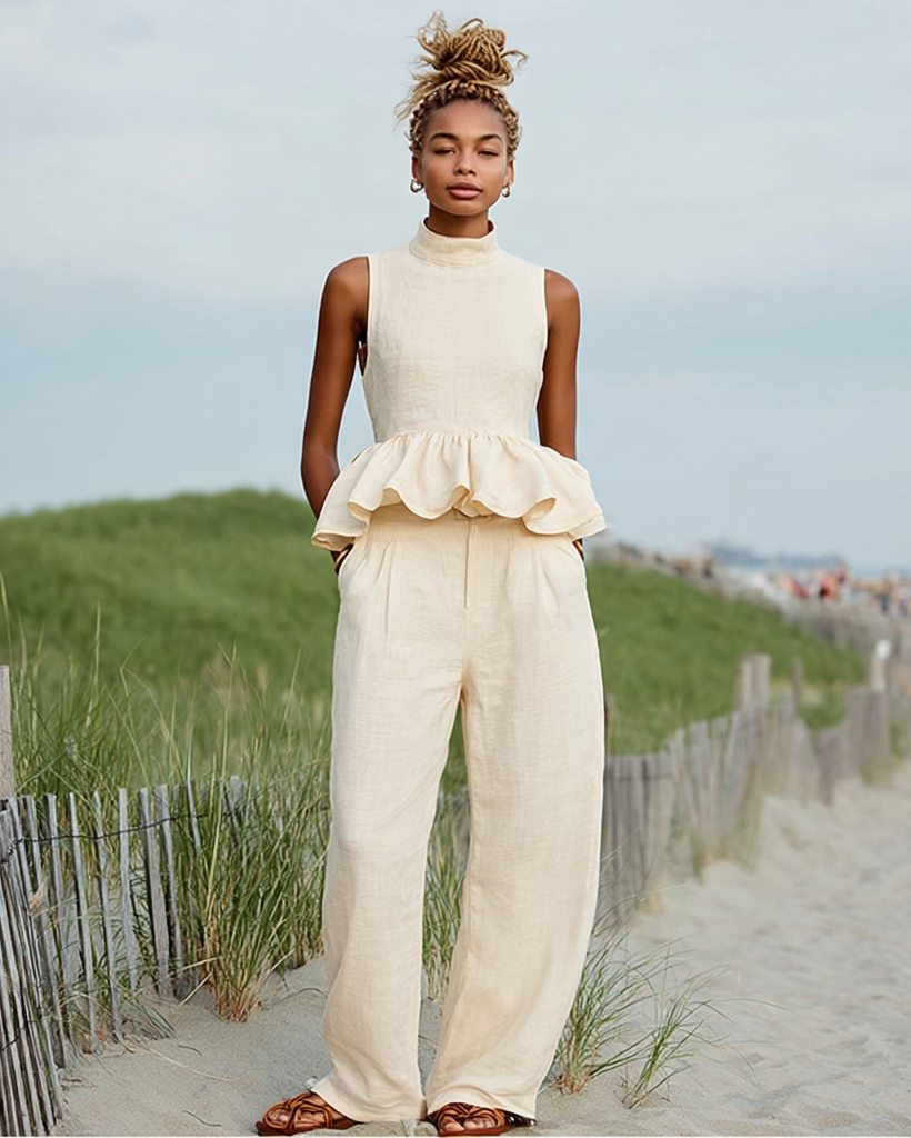 Ashore_Summer_Vacation_Linen_Sets_with_Back_Zipper_Opening-1