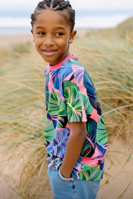 Ashore_Unisex_Boys_Palm_Leaves_Tees_Cotton_or_Wicking_Poly-3