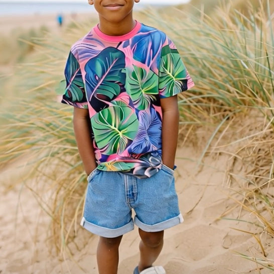 Ashore_Unisex_Boys_Palm_Leaves_Tees_Cotton_or_Wicking_Poly-7