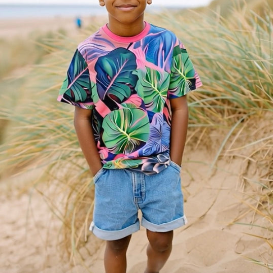 Ashore_Unisex_Boys_Palm_Leaves_Tees_Cotton_or_Wicking_Poly-8