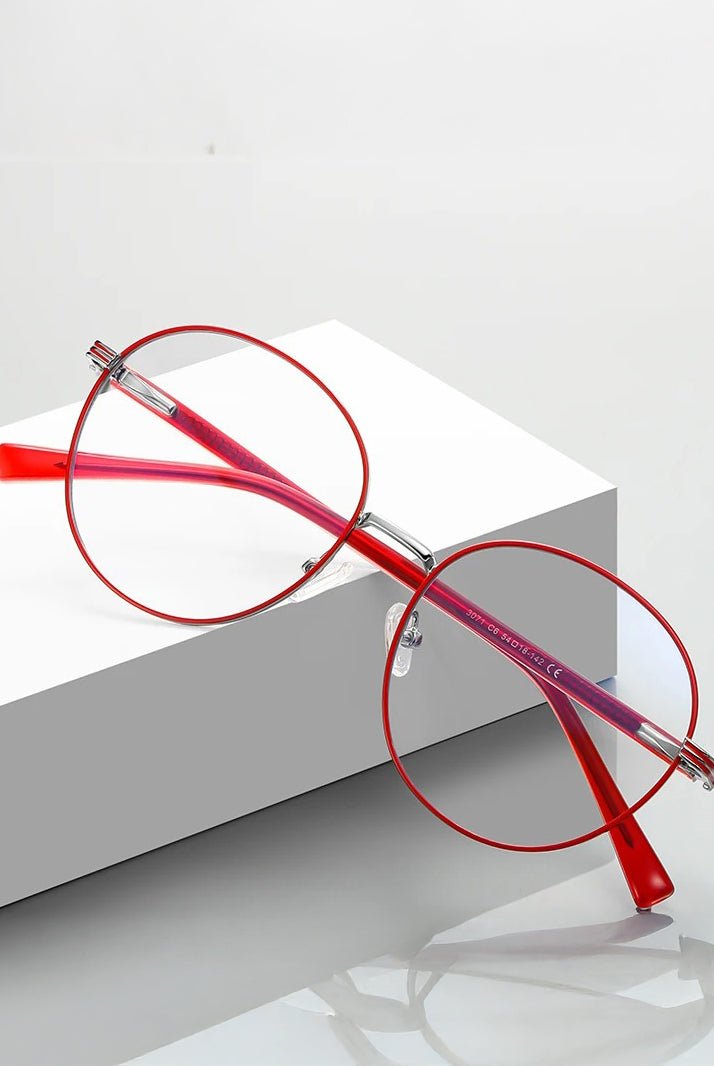 Ashore Vision Center Round Frame Fashionable Women's Reading Eyeglasses