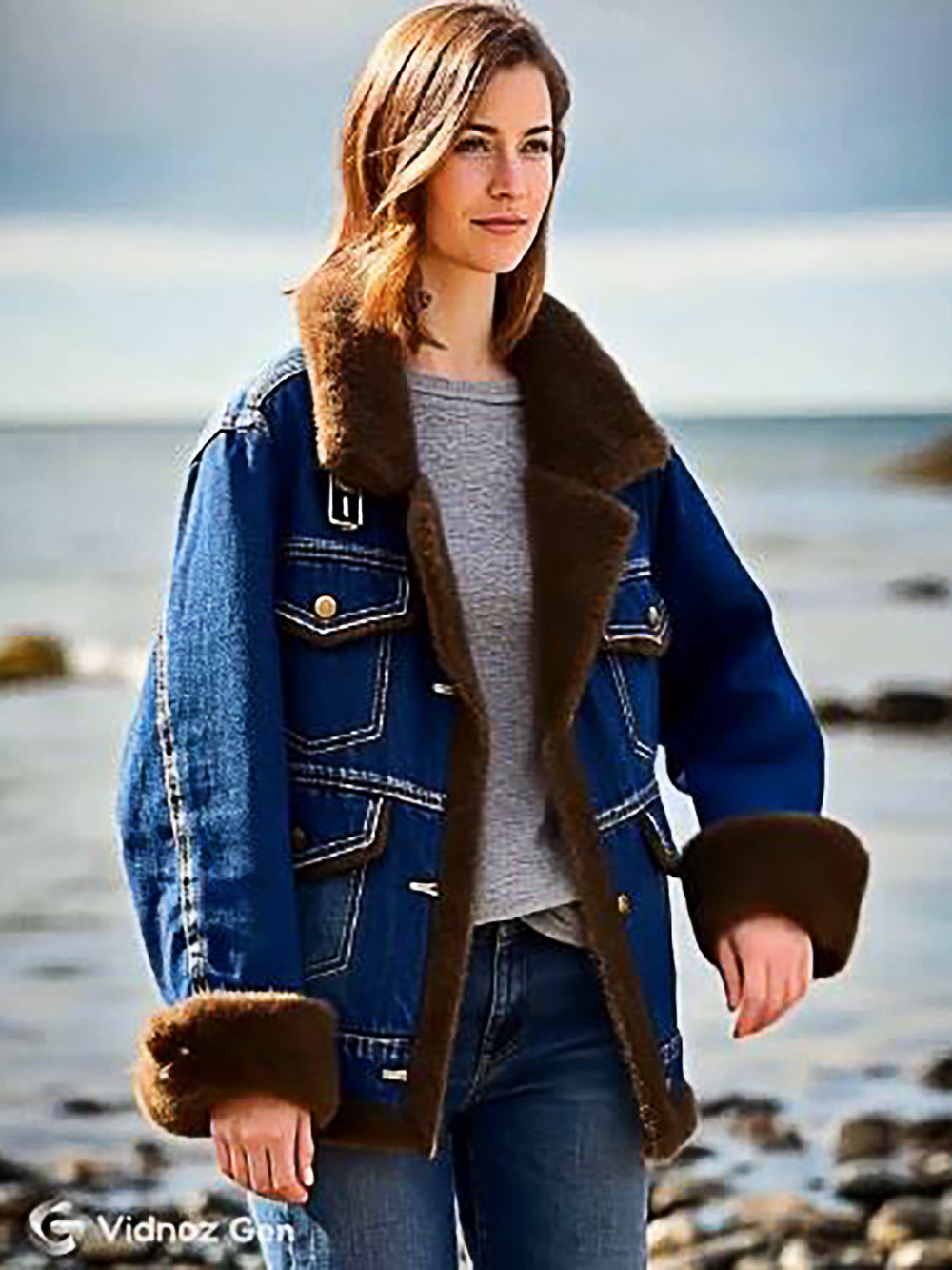 Ashore_Washed_Denim_Fur_Coat_Loose_Fit_Super_Warm-1