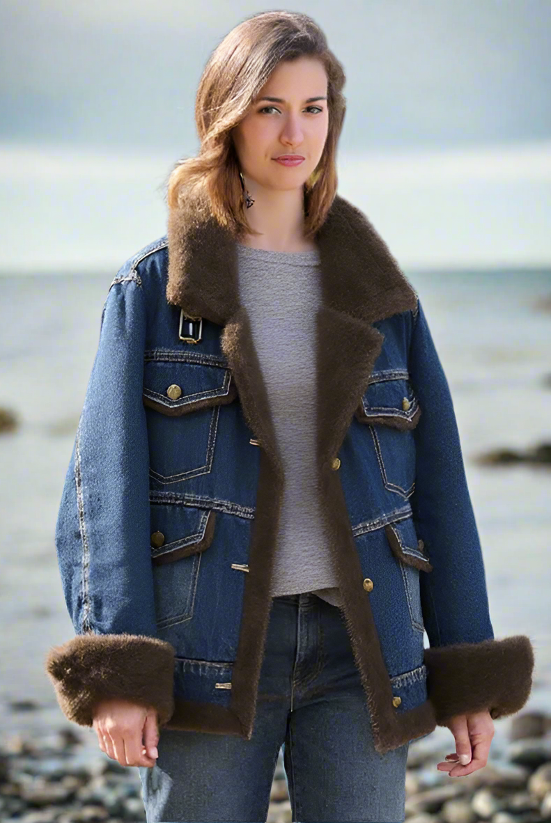 Woman_wearing_a_light-colored_jackets_with_brown_fur_trim_outdoors