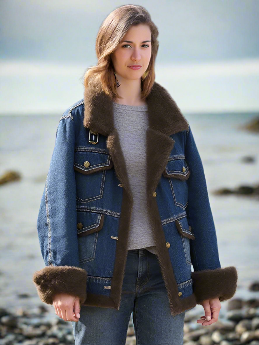 Woman_wearing_a_light-colored_jackets_with_brown_fur_trim_outdoors