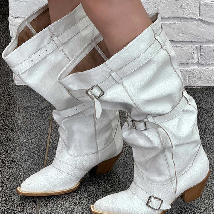 Ashore_Western_Shop_Striking_and_Stylish_Loose_Leg_White_Cowgirl_Boots
