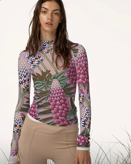 Ashore_Women_AntiUV_Flower_Mesh_Tops